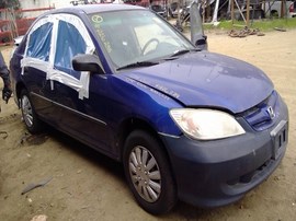 2004 HONDA CIVIC, NAVY BLUE, DX MODEL, 1.7L, AT.  A26238